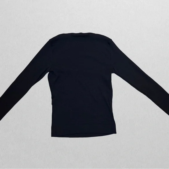 Navy Ribbed Top - Picture 6 of 6